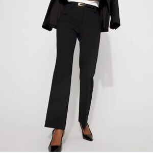 White House Black Market Black Pants Ellie Slim Size 10